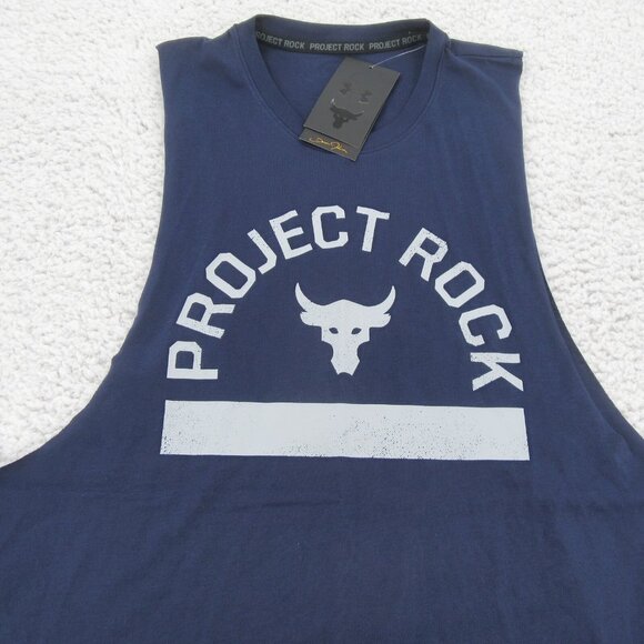 Under Armour Project Rock Payoff Bull Tank Men's Size Medium NEW - Picture 3 of 12